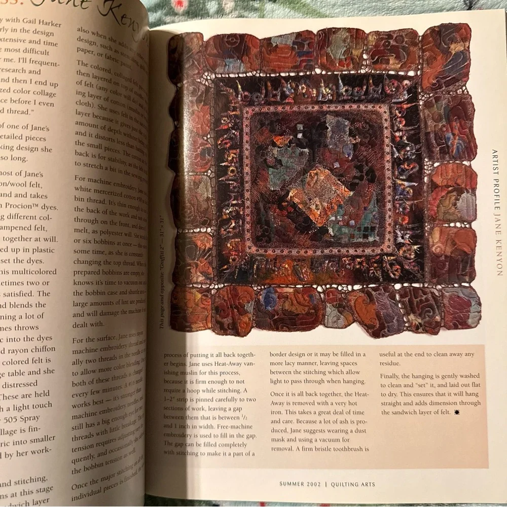 Quilting Arts Magazine Summer 2002‎ VTG Trad Wife Grannycore